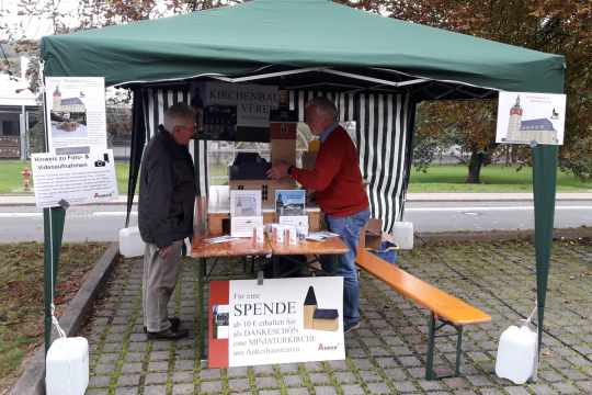 Infostand zum Tag der offenen Tr bei Ankerstein am 03.10.2022